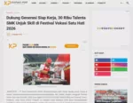 Dukung Generasi Siap Kerja, 30 Ribu Talenta SMK Unjuk Skill di Festival Vokasi Satu Hati 2026