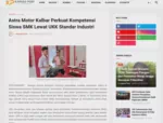 Astra Motor Kalbar Perkuat Kompetensi Siswa SMK Lewat UKK Standar Industri