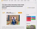 Astra Motor Kalbar Manfaatkan Radio Publik untuk Tingkatkan Kesadaran Keselamatan Berkenda