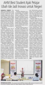 AHM Best Student Ajak Pelajar Ubah Ide Jadi Inovasi untuk Negeri