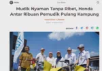 Mudik Nyaman Tanpa Ribet, Honda Antar Ribuan Pemudik Pulang Kampung