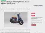 New Honda Stylo 160 Tampil Makin Mewah dengan Warna Baru