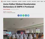 Asmo Kalbar Edukasi Keselamatan Berkendara di SMPN 4 Pontianak