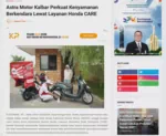 Astra Motor Kalbar Perkuat Kenyamanan Berkendara Lewat Layanan Honda CARE