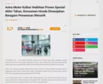 Astra Motor Kalbar Hadirkan Promo Spesial Akhir Tahun, Konsumen Honda Dimanjakan Beragam Penawaran Menarik