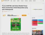 Promo KARTINI Jadi Solusi Mudah Punya Motor Honda Baru Untuk Masyarakat yang ada di Mempawah