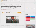 Instruktur Safety Riding Astra Honda Raih Peringkat Kedua di Ajang Asia-Oceania Safety Innovative Concept 2026