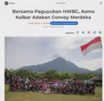 Bersama Paguyuban HWBC, Asmo Kalbar Adakan Convoy Merdeka