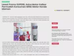 Lewat Promo SUPERB, Astra Motor Kalbar Permudah Konsumen Miliki Motor Honda Idaman