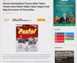 Buruan Manfaatkan! Promo Akhir Tahun Honda Astra Motor Kalbar Akan Segera Usai Bagi Konsumen di Putussibau