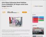 Astra Motor Kalimantan Barat Hadirkan Promo ROMANSA, DP Ringan untuk Genio hingga Vario160