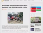 Honda CARE Astra Motor Kalbar Siap Bantu Konsumen Saat Motor Bermasalah di Jalan