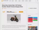 Warna Baru Honda Stylo 160 Perkuat Karakter Skutik Premium Bergaya Retro