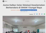 Asmo Kalbar Gelar Edukasi Keselamatan Berkendara di SMAN 1 Sungai Raya