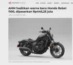 AHM hadirkan warna baru Honda Rebel 1100, dipasarkan Rp445,25 juta