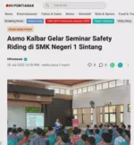 Asmo Kalbar Gelar Seminar Safety Riding di SMK Negeri 1 Sintang
