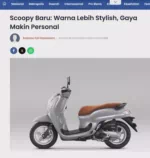 Scoopy Baru: Warna Lebih Stylish, Gaya Makin Personal