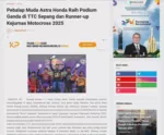 Pebalap Muda Astra Honda Raih Podium Ganda di TTC Sepang dan Runner-up Kejurnas Motocross 2025