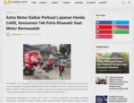Astra Motor Kalbar Perkuat Layanan Honda CARE, Konsumen Tak Perlu Khawatir Saat Motor Bermasalah