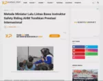 Metode Miniatur Lalu Lintas Bawa Instruktur Safety Riding AHM Torehkan Prestasi Internasional
