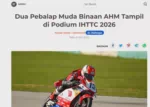 Dua Pebalap Muda Binaan AHM Tampil di Podium IHTTC 2026