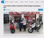 Astra Motor Kalbar Tawarkan Cicilan Ringan Sepanjang Mei