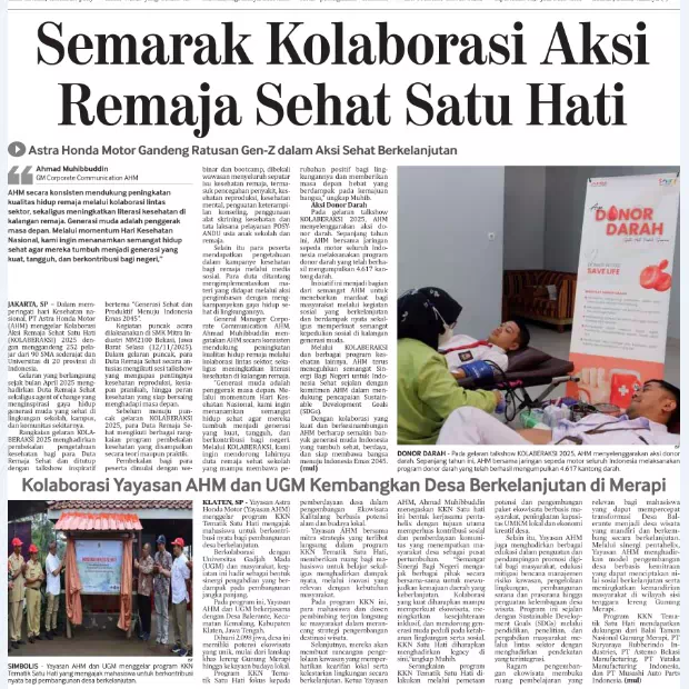 Kolaborasi Yayasan AHM dan UGM Kembangkan Desa Berkelanjutan di Merapi