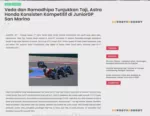 Veda dan Ramadhipa Tunjukkan Taji, Astra Honda Konsisten Kompetitif di JuniorGP San Marino