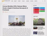 Convoy Merdeka 2026, Ratusan Bikers Honda Jelajahi 8 Destinasi Bersejarah di Pontianak