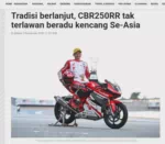 Tradisi berlanjut, CBR250RR tak terlawan beradu kencang Se-Asia