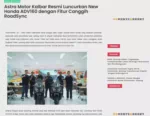 Astra Motor Kalbar Resmi Luncurkan New Honda ADV160 dengan Fitur Canggih RoadSync