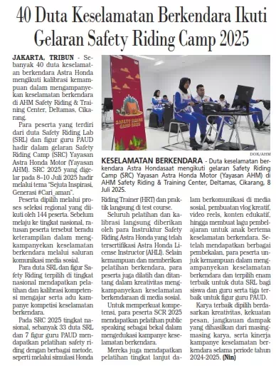 40 Duta Keselamatan Berkendara Ikuti Gelaran Safety Riding Camp 2025