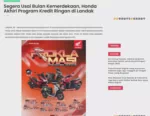 Segera Usai Bulan Kemerdekaan, Honda Akhiri Program Kredit Ringan di Landak