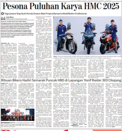 Ribuan Bikers Hadiri Semarak Puncak HBD di Lapangan Yonif Raider 303 Cikajang