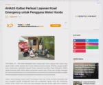 AHASS Kalbar Perkuat Layanan Road Emergency untuk Pengguna Motor Honda