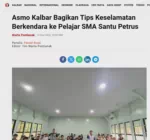 Asmo Kalbar Bagikan Tips Keselamatan Berkendara ke Pelajar SMA Santu Petrus
