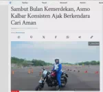 Sambut Bulan Kemerdekan, Asmo Kalbar Konsisten Ajak Berkendara Cari Aman.