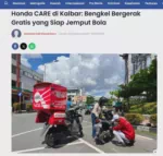 Honda CARE di Kalbar: Bengkel Bergerak Gratis yang Siap Jemput Bola