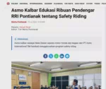 Asmo Kalbar Edukasi Ribuan Pendengar RRI Pontianak tentang Safety Riding