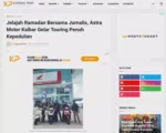 Jelajah Ramadan Bersama Jurnalis, Astra Motor Kalbar Gelar Touring Penuh Kepedulian