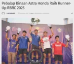 Pebalap Binaan Astra Honda Raih Runner-Up RBRC 2025