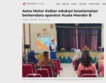 Astra Motor Kalbar edukasi keselamatan berkendara aparatur Kuala Mandor B