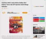 Halofest 2025: Astra Motor Kalbar Beri Diskon Tenor dan DP Spesial untuk Warga Sekadau