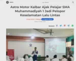 Astra Motor Kalbar Ajak Pelajar SMA Muhammadiyah 1 Jadi Pelopor Keselamatan Lalu Lintas