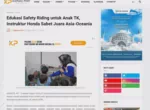 Edukasi Safety Riding untuk Anak TK, Instruktur Honda Sabet Juara Asia-Oceania