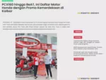 PCX160 hingga BeAT, Ini Daftar Motor Honda dengan Promo Kemerdekaan di Kalbar