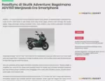 RoadSync di Skutik Adventure: Bagaimana ADV160 Menjawab Era Smartphone