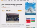 Asmo Kalbar Edukasi Safety Riding untuk Karyawan Dayang Resort Singkawang