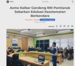 Asmo Kalbar Gandeng RRI Pontianak Sebarkan Edukasi Keselamatan Berkendara