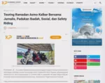 Touring Ramadan Asmo Kalbar Bersama Jurnalis, Padukan Ibadah, Sosial, dan Safety Riding